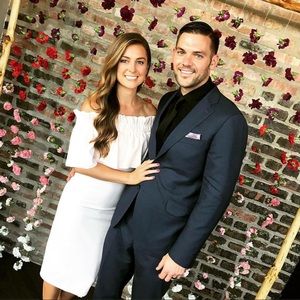 ASOS scuba crepe ruffle bandeau midi